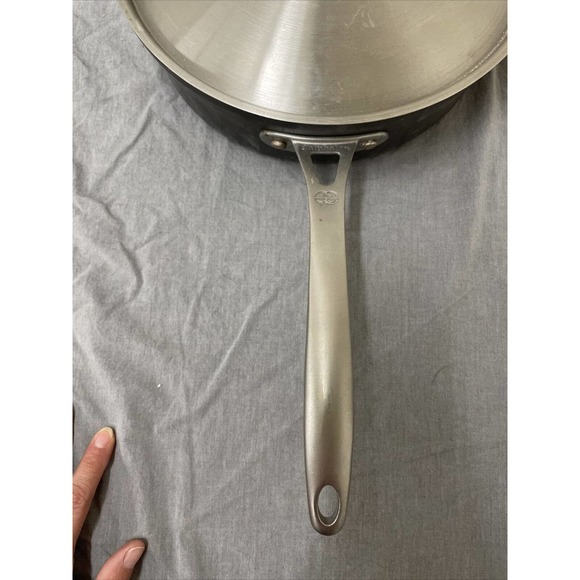 Calphalon #5005 Stainless Steel Clad 5 Quart 12.5" Induction Pan w/Lid FS Chrty - Picture 5 of 12